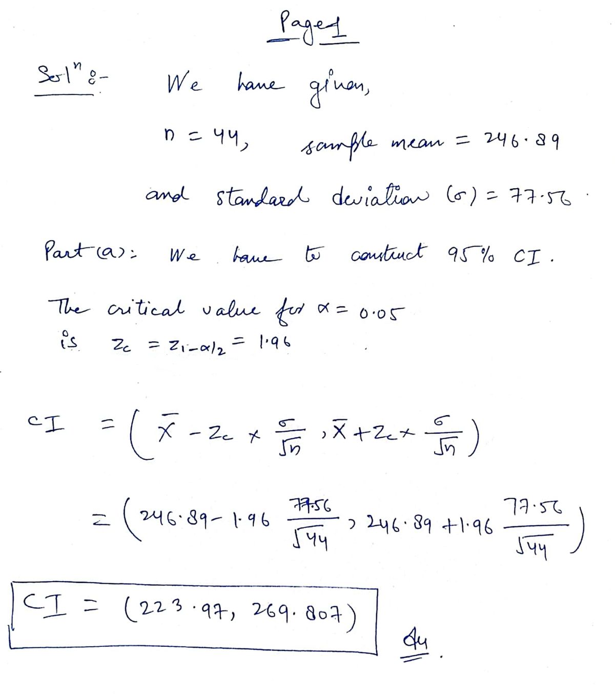 Statistics homework question answer, step 1, image 1